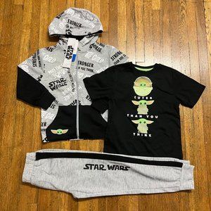 Disney Star Wars Boy's Jacket, Tee, and Jogger - 7